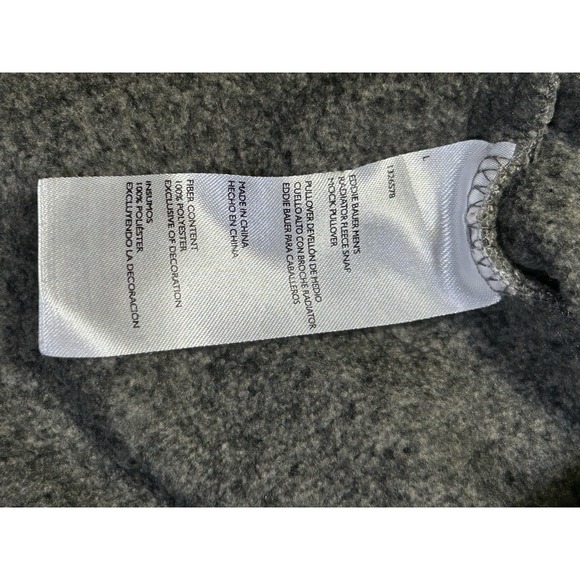 Eddie Bauer Radiator Fleece 1/4 Snap Button Mock Neck Sweater Mens S Small - Picture 8 of 12